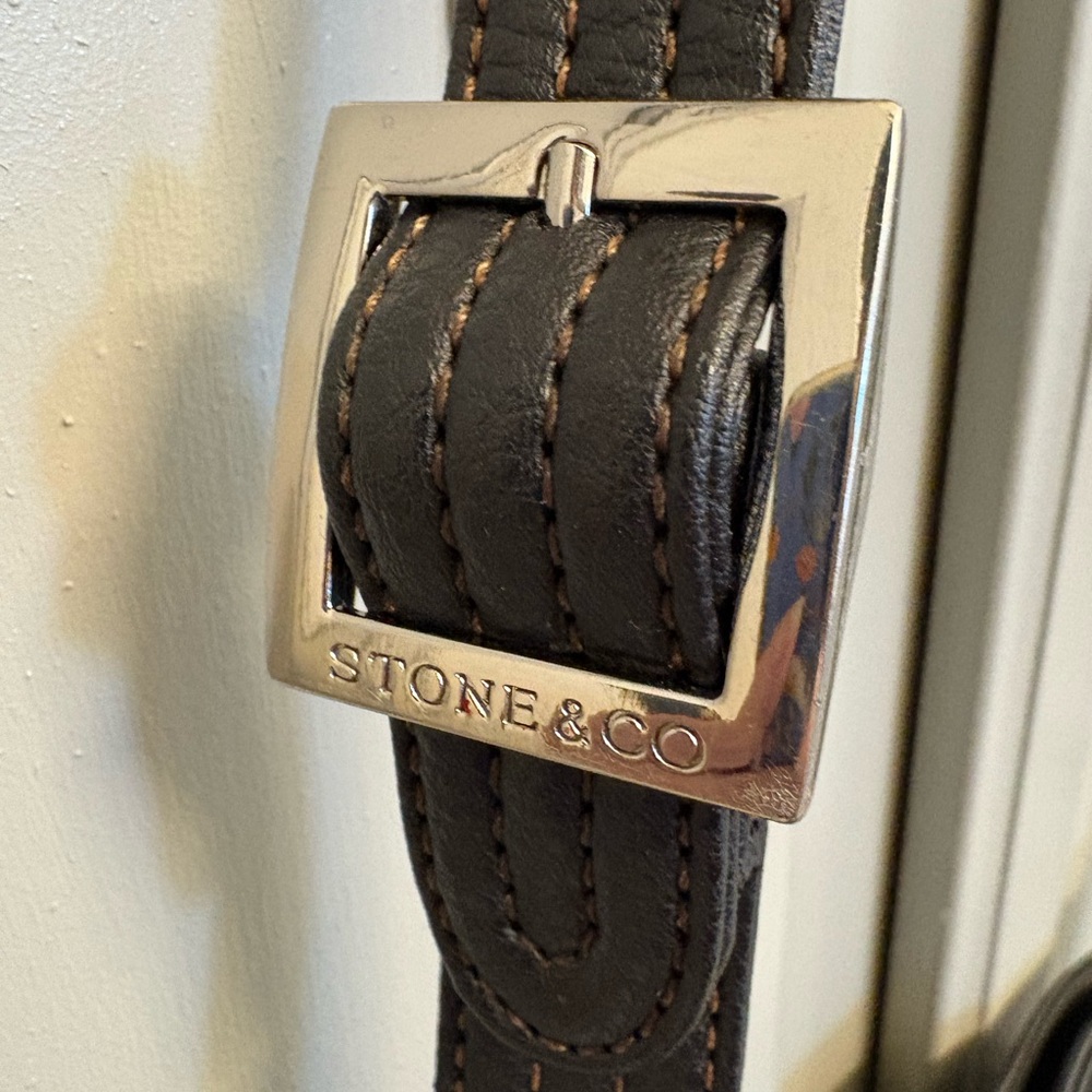 Stone & Co. Black Pebbled Leather Crossbody Purse - Picture 8 of 10
